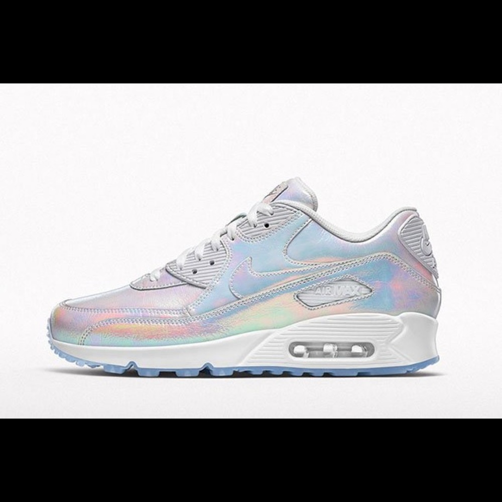 brand new nike air max 90 iridescent sneakers